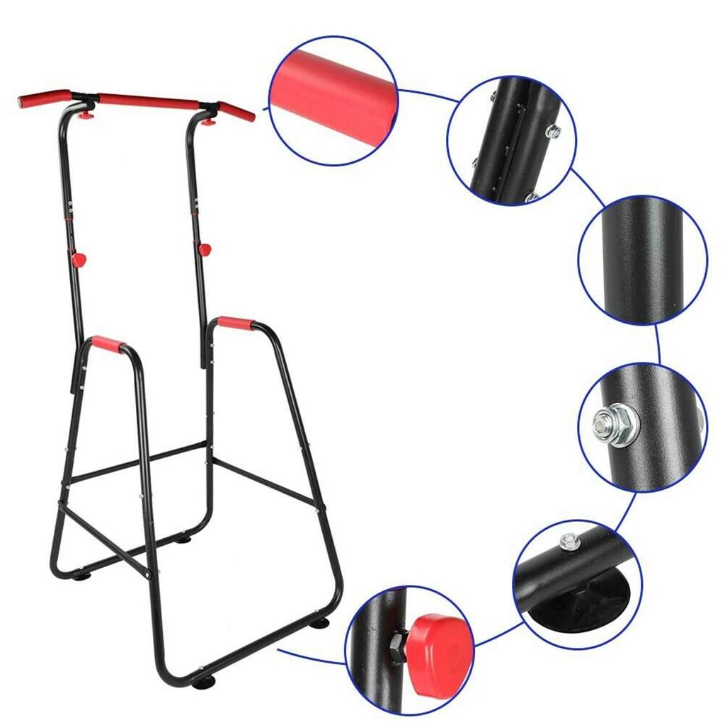 YOHOME PRODUCTS Adjustable Chin Up Stand Pull Up Bar Dip Power tower Home Gym Fitness Workout