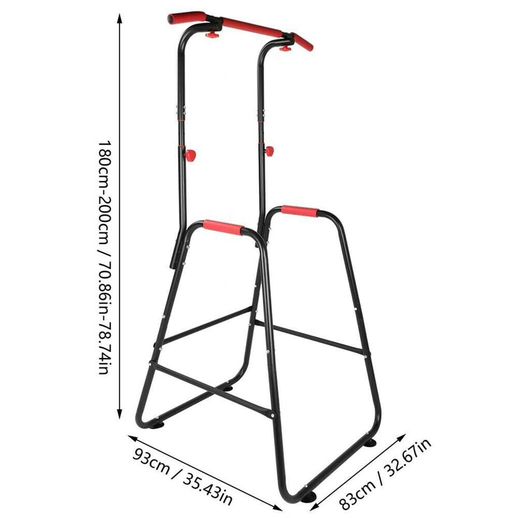 YOHOME PRODUCTS Adjustable Chin Up Stand Pull Up Bar Dip Power tower Home Gym Fitness Workout