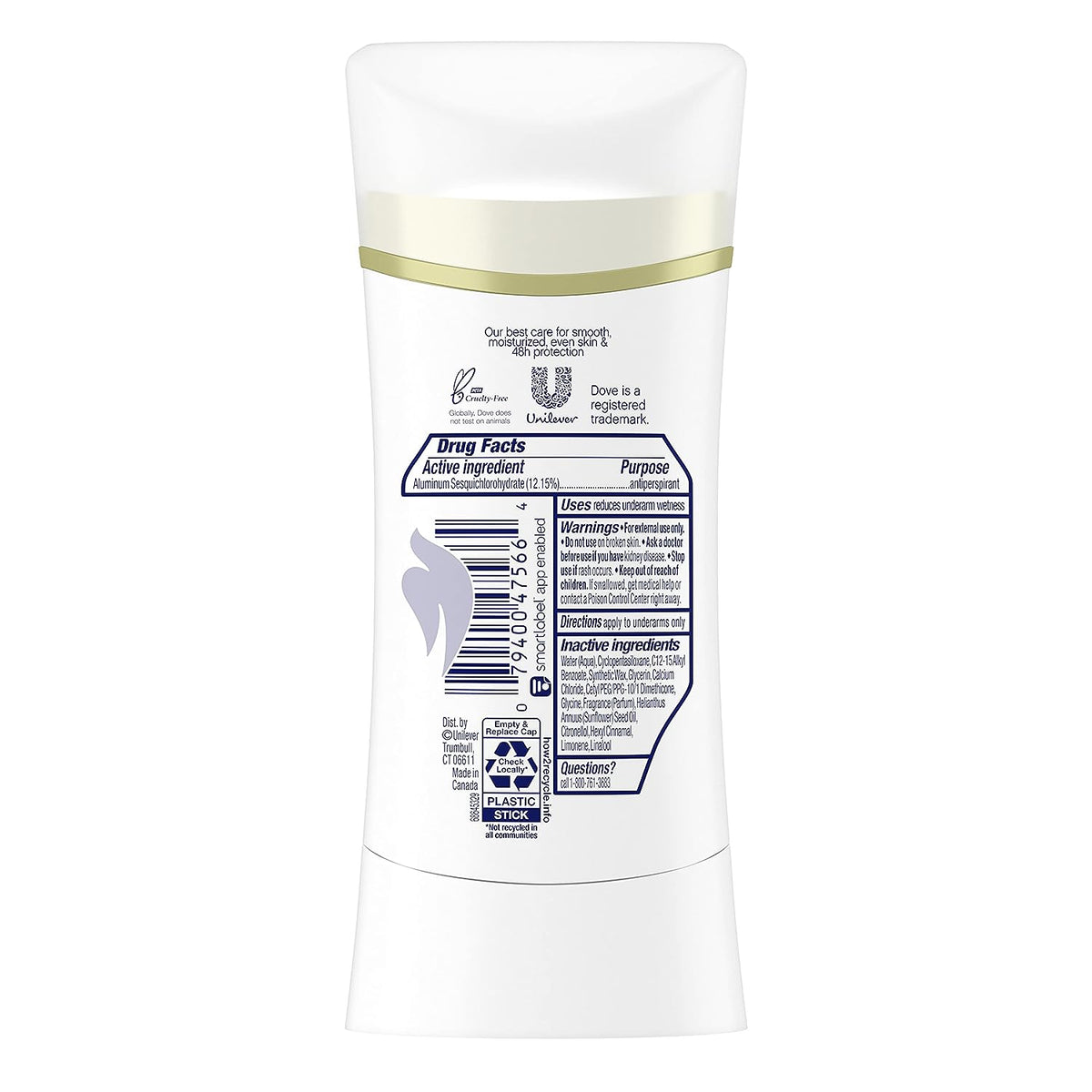 Dove Ultimate Antiperspirant Deodorant Stick Peony and Rose Water 2.6 oz 2 Count, RED