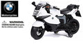 Envy Toyz Licensed BMW Motorcycle 12V Battery  Powered Ride On Car Toy White Color