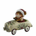 Wee Forest Folk - Figurine - Christmas Petal Pusher Mouse Car