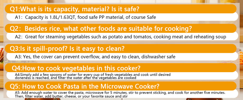 Microwave Rice Cooker 2 Quart, Microwave Steamer for Vegetables, 1.8L Professional LarMicro Cookware for Grains, Pasta & Potatoes - BPA Free, Dishwasher Safe