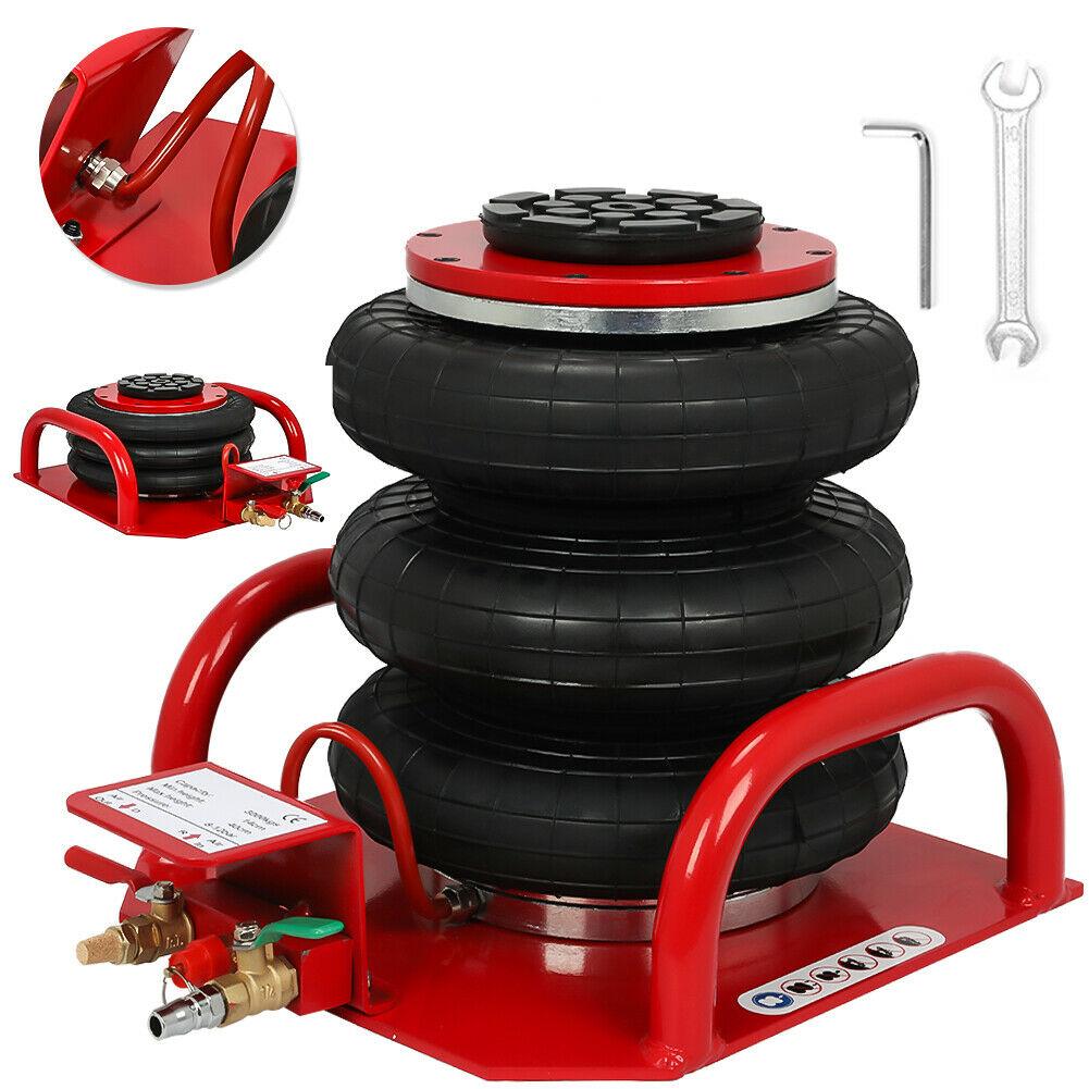 Adjustable Height  Triple Bag Air Jack Pneumatic Jack Lift 3 Ton Trolley Jack