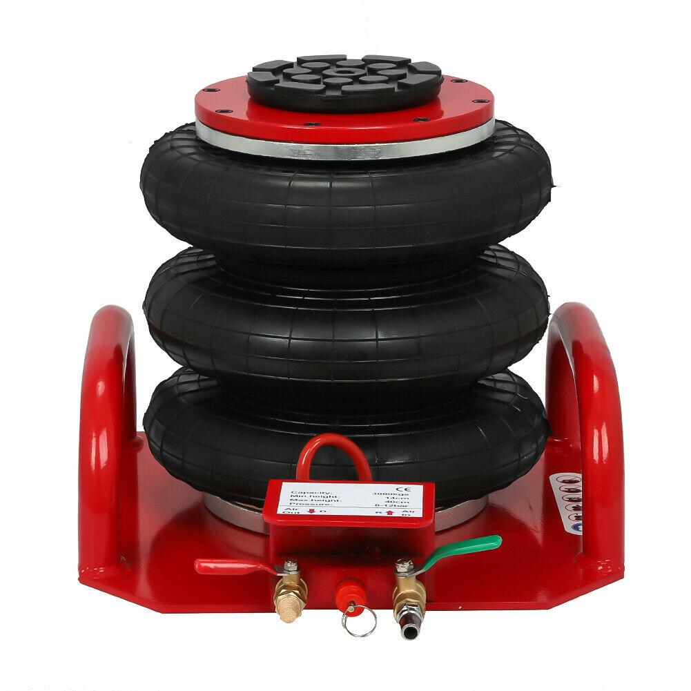 Adjustable Height  Triple Bag Air Jack Pneumatic Jack Lift 3 Ton Trolley Jack