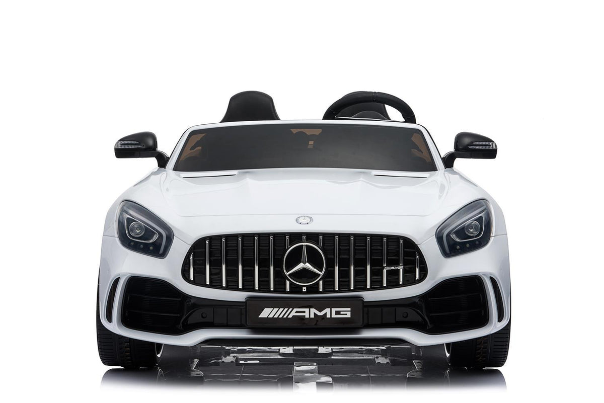 Mercedes Benz GTR White Licensed Dual Motor 12V Kids Ride-On Car Remote Control