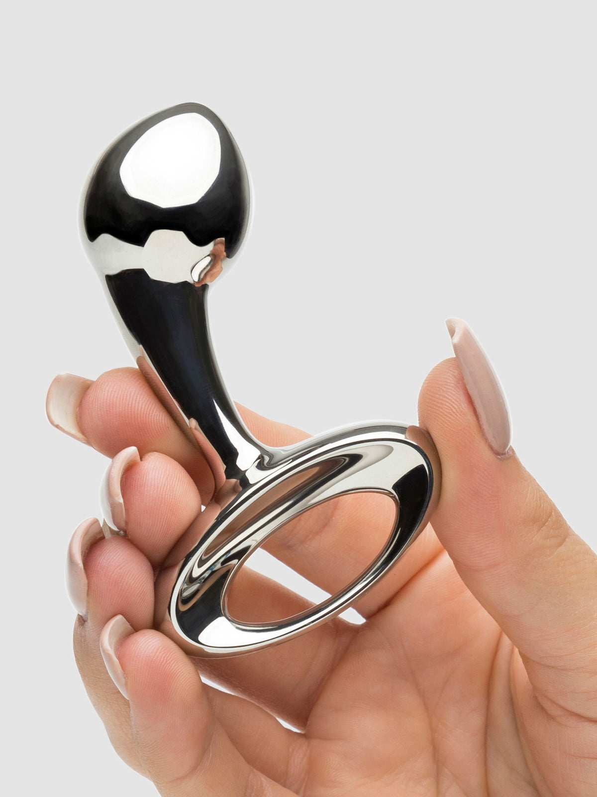 njoy Pure Plug Small Stainless Steel Butt Plug, Silver