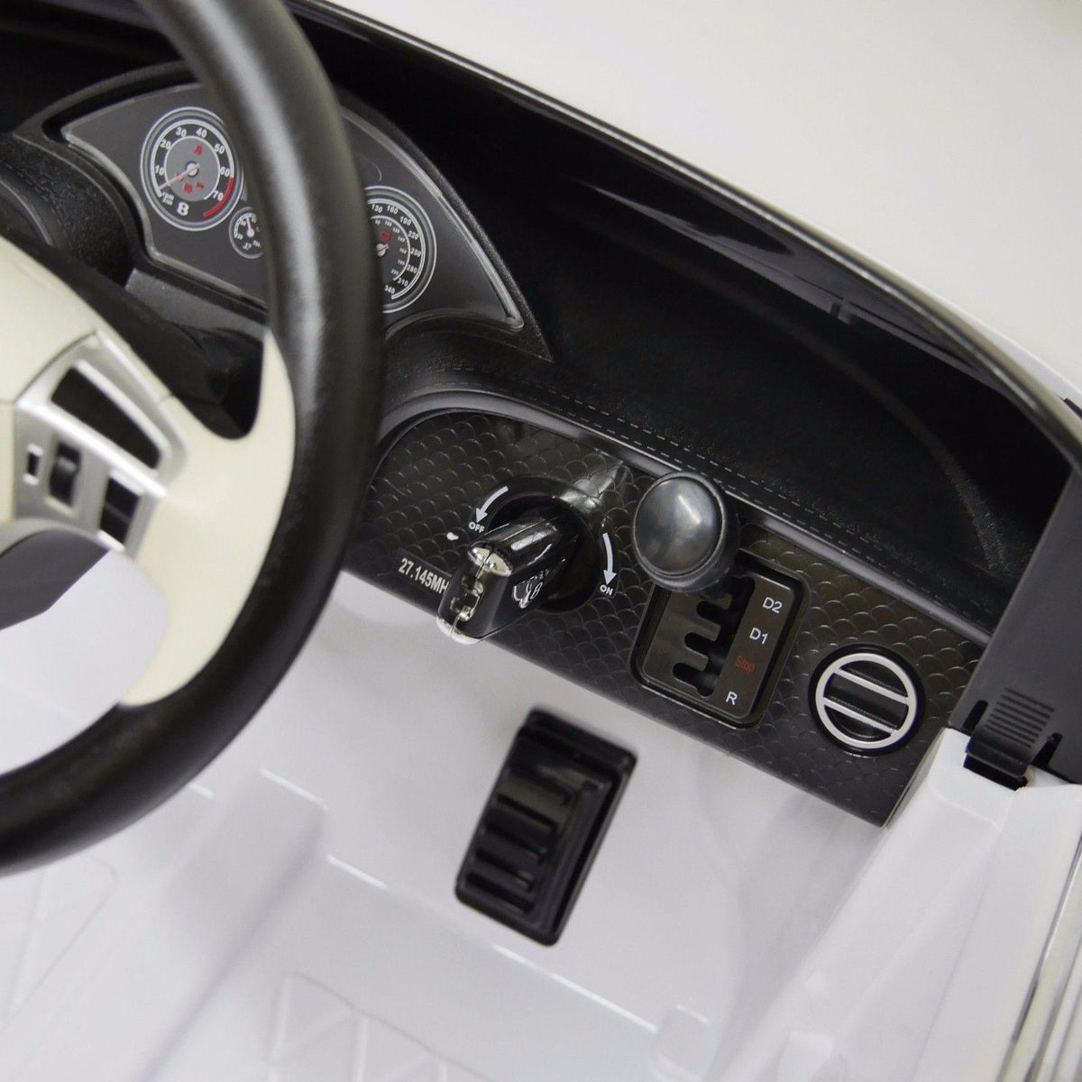 Electric Car Bentley GTC 12V power Ride On For kids Remote Control Horn Front Lights - White