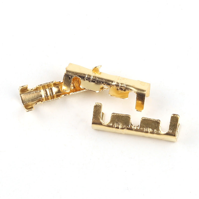 100pcs 453 U-shaped Terminal Cold Inserts Connectors Cold Terminal Small Teeth Fascia Terminal 0.3-1.5mm2 Complimentary 4 Heat Shrink Tubes