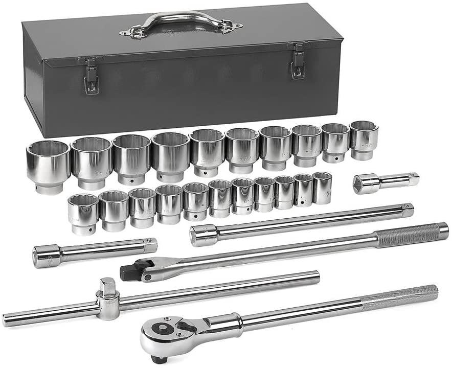 GEARWRENCH 27 Pc. 3/4" Drive 12 Pt. Standard Mechanics Tool Set, SAE - 80880