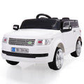 Veryke Electric Cars for Kids, Mini Car Toy for Kids, White Electric Cars for Kids to Ride, Battry-Powered Ride On Mini Car Gifts for Children Child Boys, 12V Kids Ride-On Truck Car w/ Remote Control