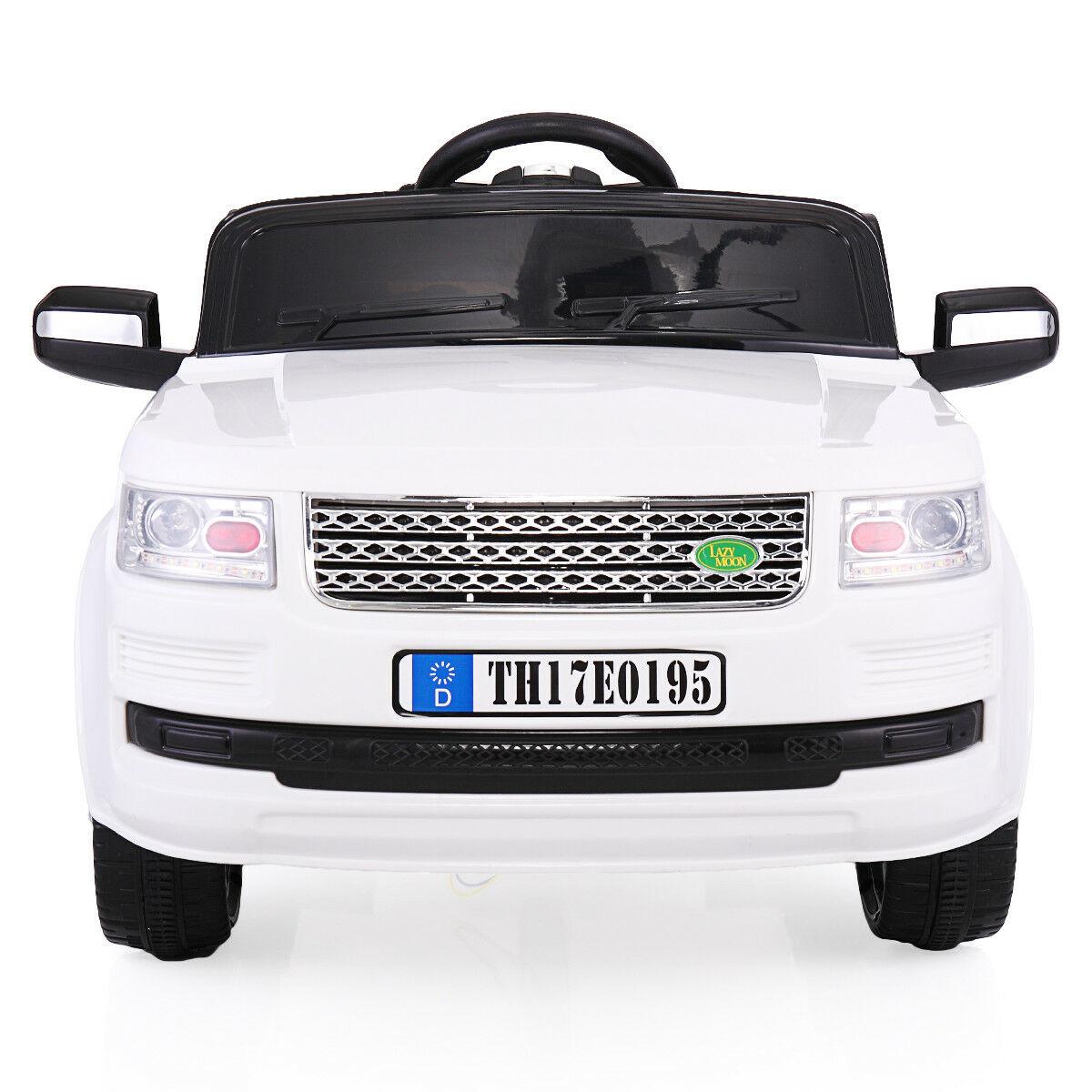 Veryke Electric Cars for Kids, Mini Car Toy for Kids, White Electric Cars for Kids to Ride, Battry-Powered Ride On Mini Car Gifts for Children Child Boys, 12V Kids Ride-On Truck Car w/ Remote Control