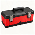 Tool Box 15.5 Inch Small Portable Tool Organizer Box with -in Short Non-slip Handle Car Box with Removable tray