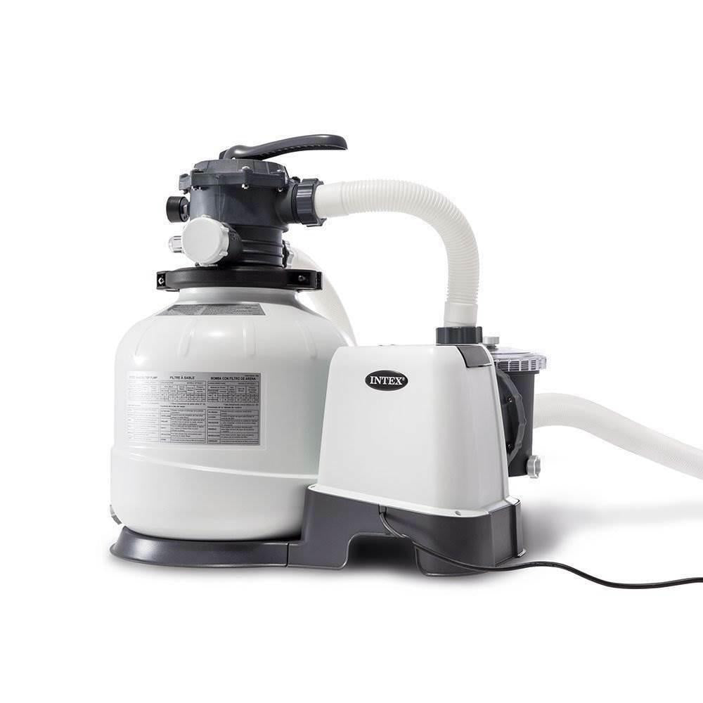 intex saltwater system and sand filter pump set for above ground swimming pool