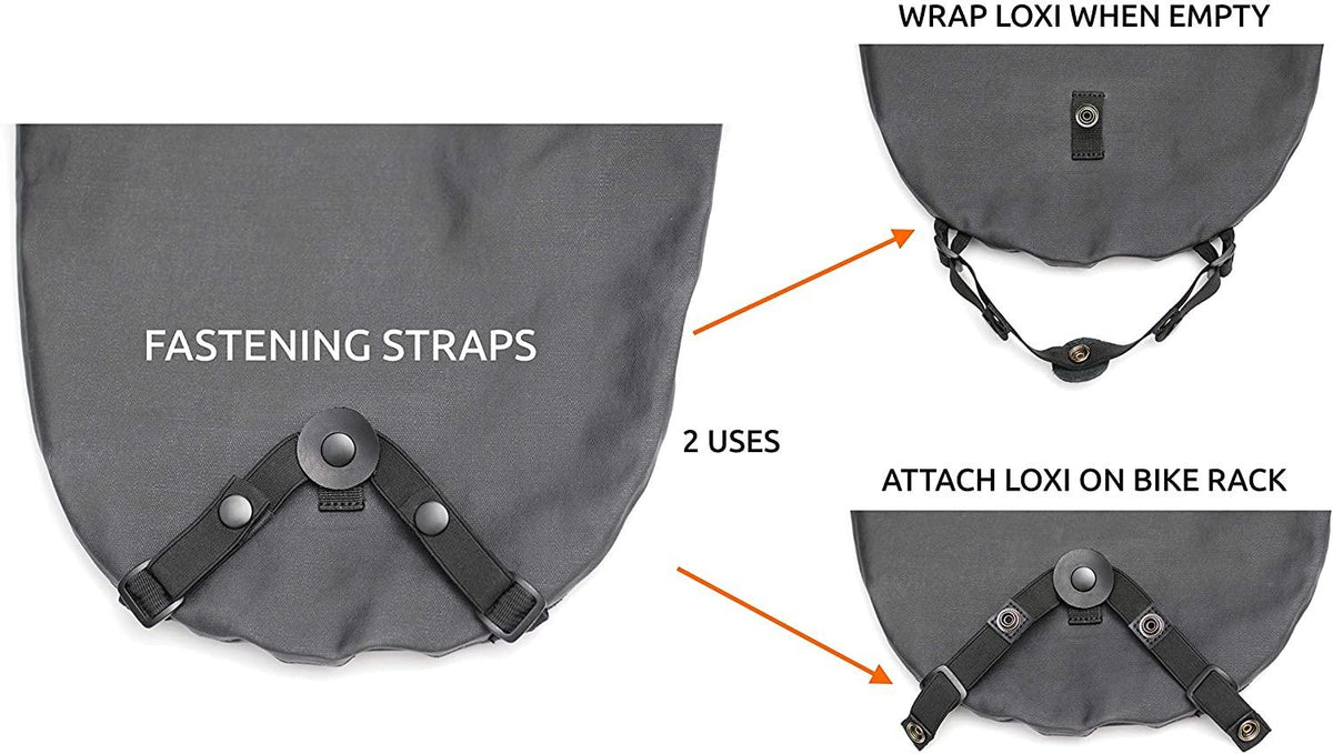 Secure bike bag - Waterprof, anti-cut material, 12 mm cable lock, 4 digit lock