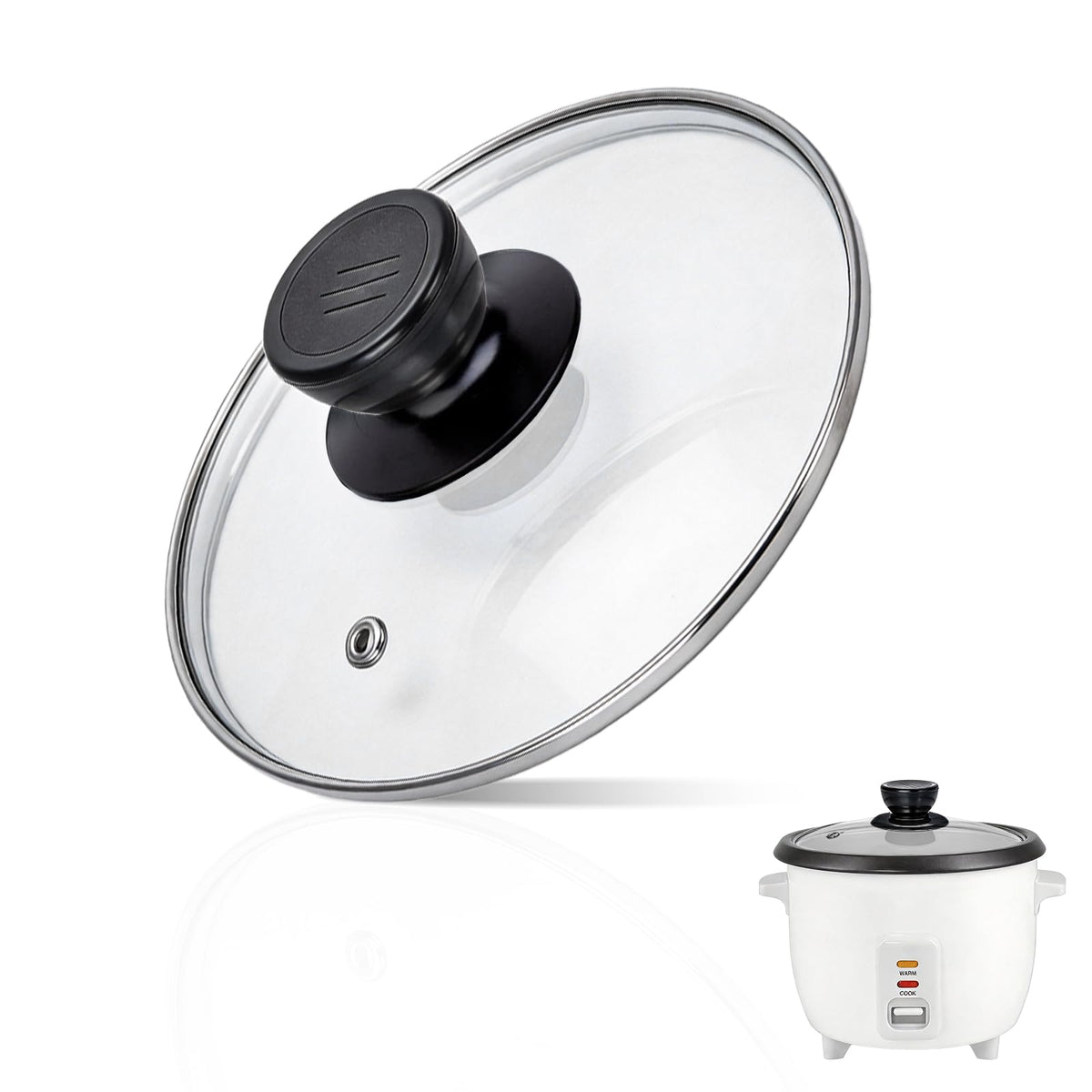 6.9in rice cooker tempered glass lid - compatible with  Rice Cooker （ARC-363NG）
