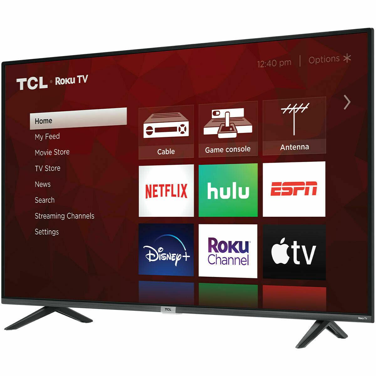 tcl 50s435  50"  hdr 4k ultra hd wall mountable smart led roku tv