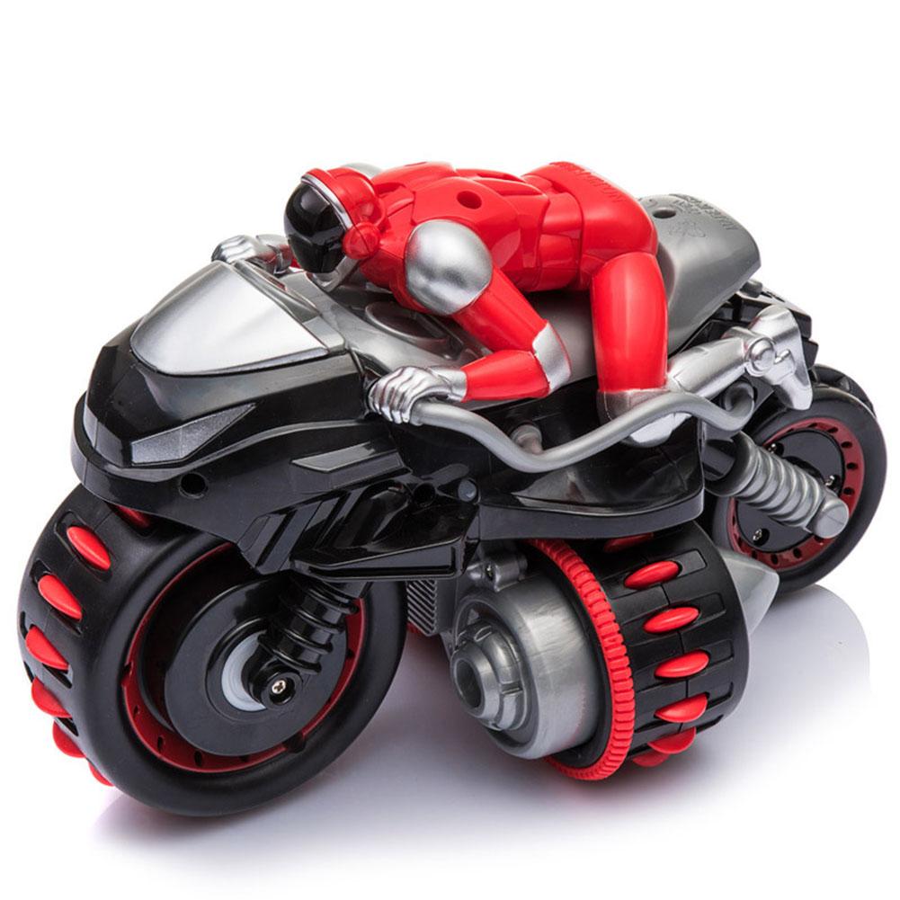 2.4G Remote Control 360 Rolling Motorcycle Toys Colorful Motorbike Stunt Car with Music Sound for Boys Birthday Christmas Gift 1PC