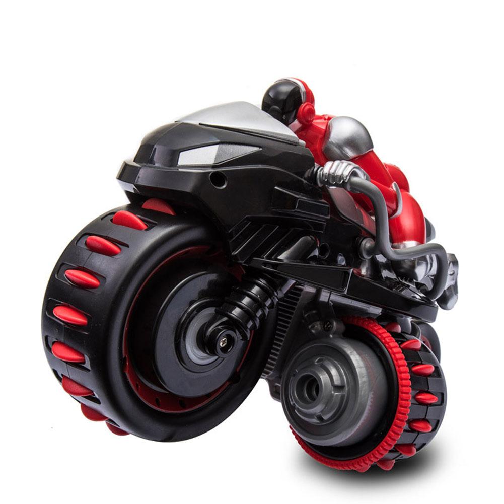 2.4G Remote Control 360 Rolling Motorcycle Toys Colorful Motorbike Stunt Car with Music Sound for Boys Birthday Christmas Gift 1PC