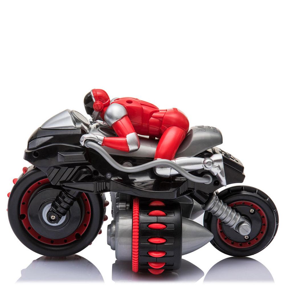 2.4G Remote Control 360 Rolling Motorcycle Toys Colorful Motorbike Stunt Car with Music Sound for Boys Birthday Christmas Gift 1PC