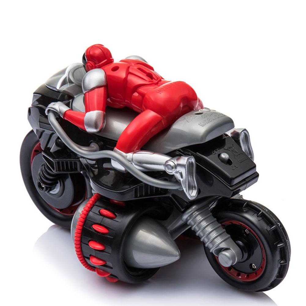 2.4G Remote Control 360 Rolling Motorcycle Toys Colorful Motorbike Stunt Car with Music Sound for Boys Birthday Christmas Gift 1PC
