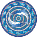 POOLSAIC Drop-in Dolphins Vinyl Swimming Pool Mat (59" x 59")