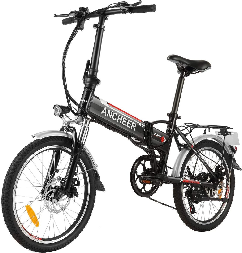 ANCHEER Folding Electric Bike Ebike, 20 Inch Electric Bicycle with 36V 8Ah Removable Lithium-Ion Battery, Ebike with 250W Motor and 7 Speed Gears