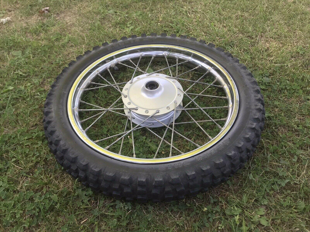 2000-2007  TTR-90 Front Wheel Rim Tire Hub Straight Araya 14闁 Spokes Used