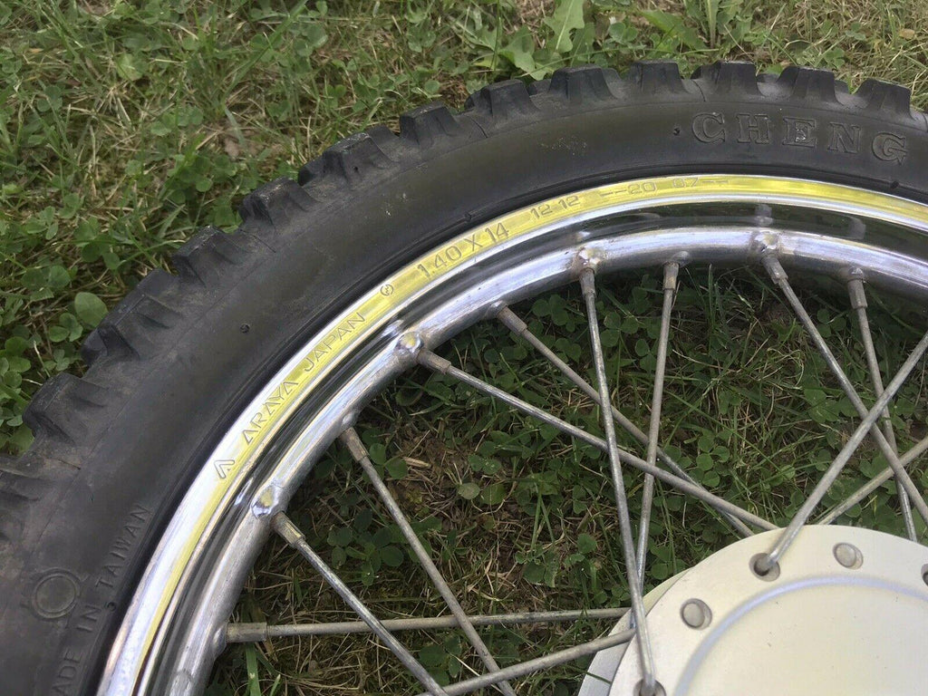 2000-2007  TTR-90 Front Wheel Rim Tire Hub Straight Araya 14闁 Spokes Used