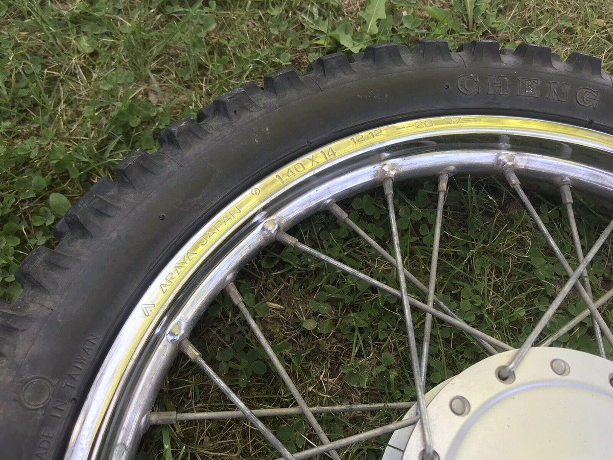 2000-2007  TTR-90 Front Wheel Rim Tire Hub Straight Araya 14闁 Spokes Used