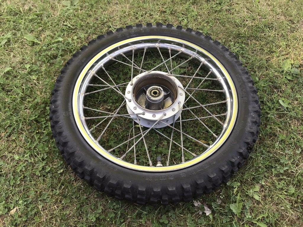 2000-2007  TTR-90 Front Wheel Rim Tire Hub Straight Araya 14闁 Spokes Used