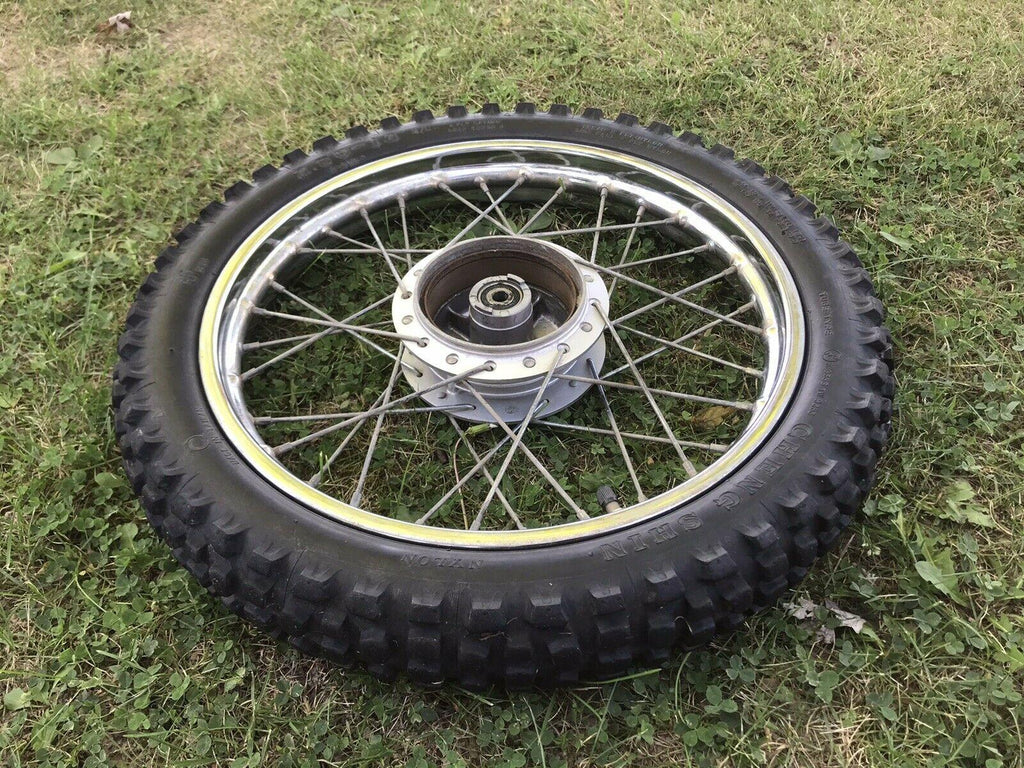 2000-2007  TTR-90 Front Wheel Rim Tire Hub Straight Araya 14闁 Spokes Used
