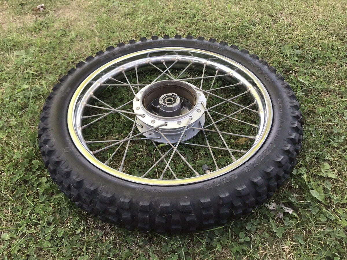 2000-2007  TTR-90 Front Wheel Rim Tire Hub Straight Araya 14闁 Spokes Used