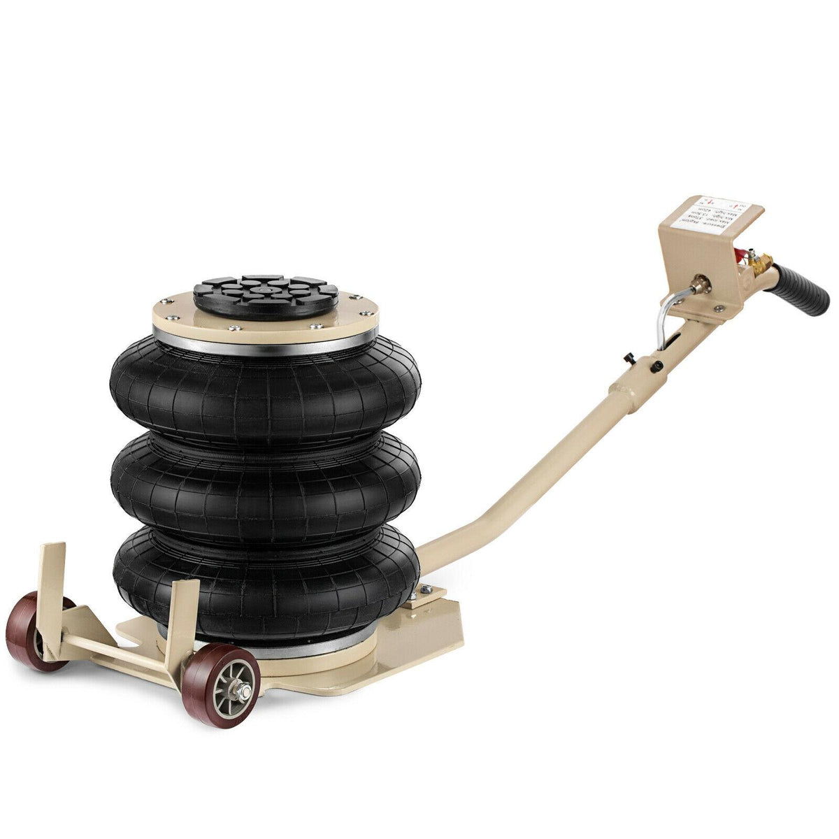 Triple Bag Air Jack 3 Ton 6600lbs Pneumatic Car Jack Lift Height Up to 16 Inch