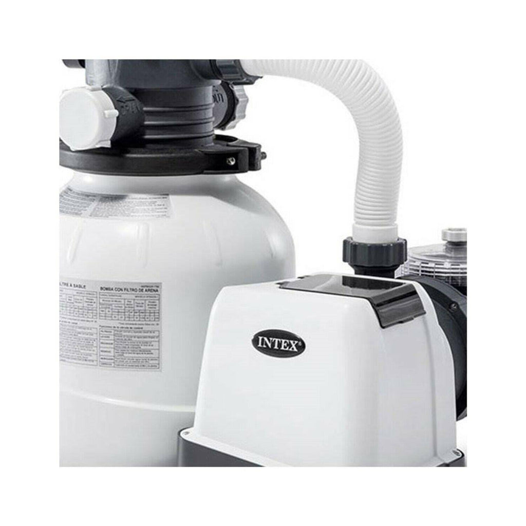 intex 26645eg 2100 gph above ground pool sand filter pump with automatic timer