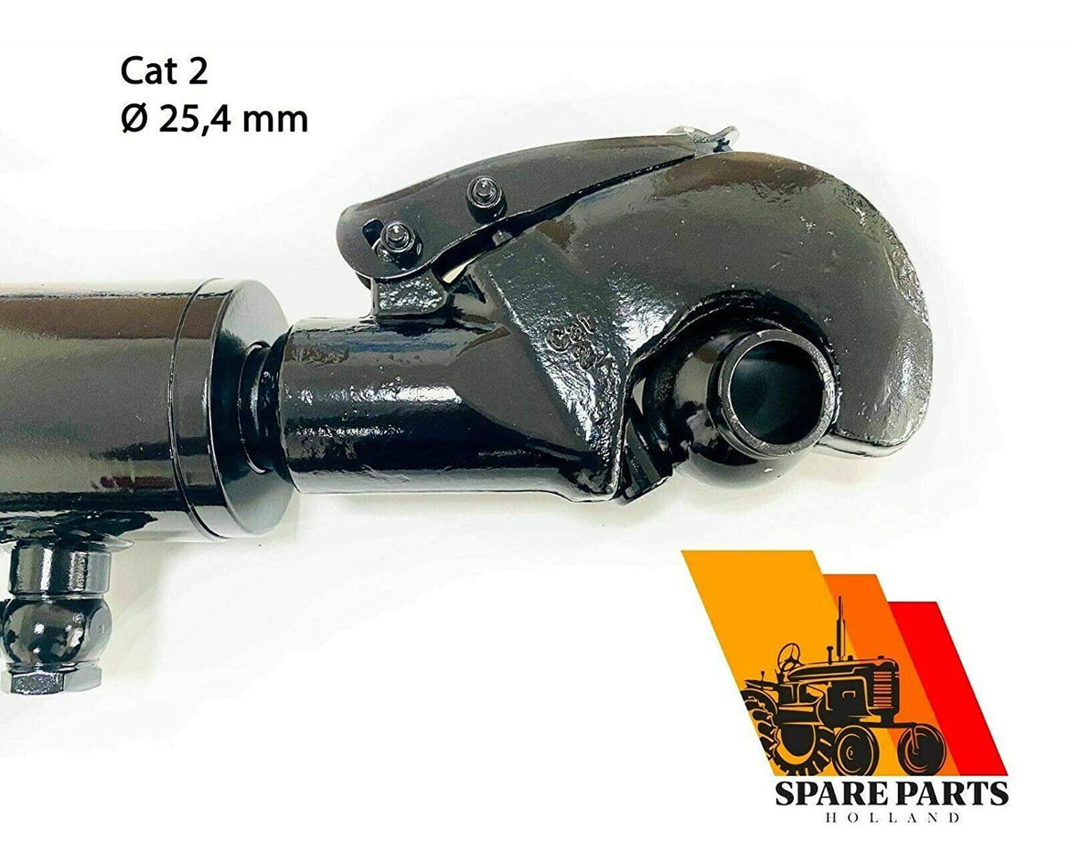 hydraulic top link cat. 2 +2 hooks 20 7/8” - 29 1/8” stroke locking block hoses stroke 8 1/4”