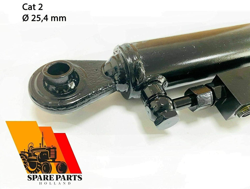 hydraulic top link cat. 2 +2 hooks 20 7/8” - 29 1/8” stroke locking block hoses stroke 8 1/4”