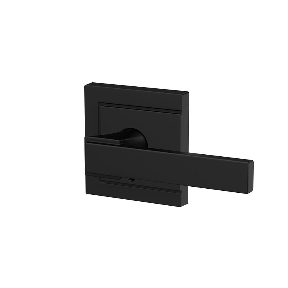 Custom Northbrook Matte Black Upland Trim Combined Interior Door Lever