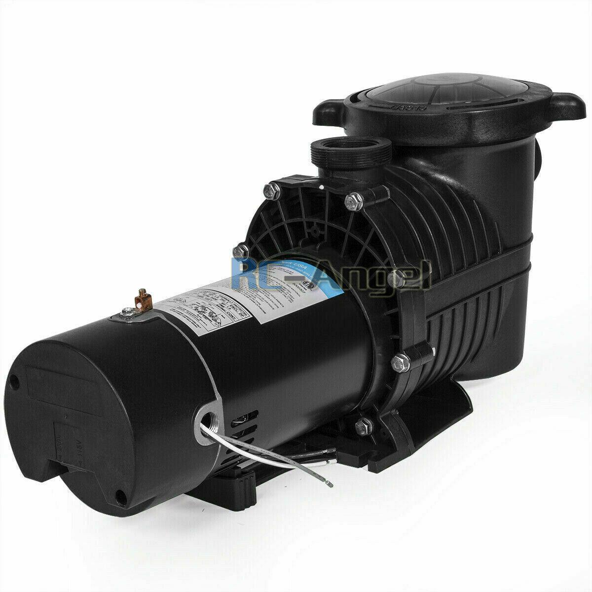1.5hp 2 speed 230v 1.5" npt inground swimming pool pump motor w/strainer hayward