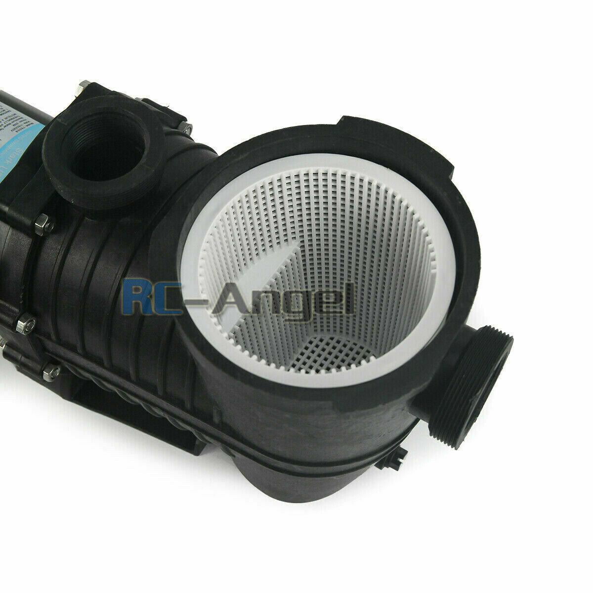 1.5hp 2 speed 230v 1.5" npt inground swimming pool pump motor w/strainer hayward