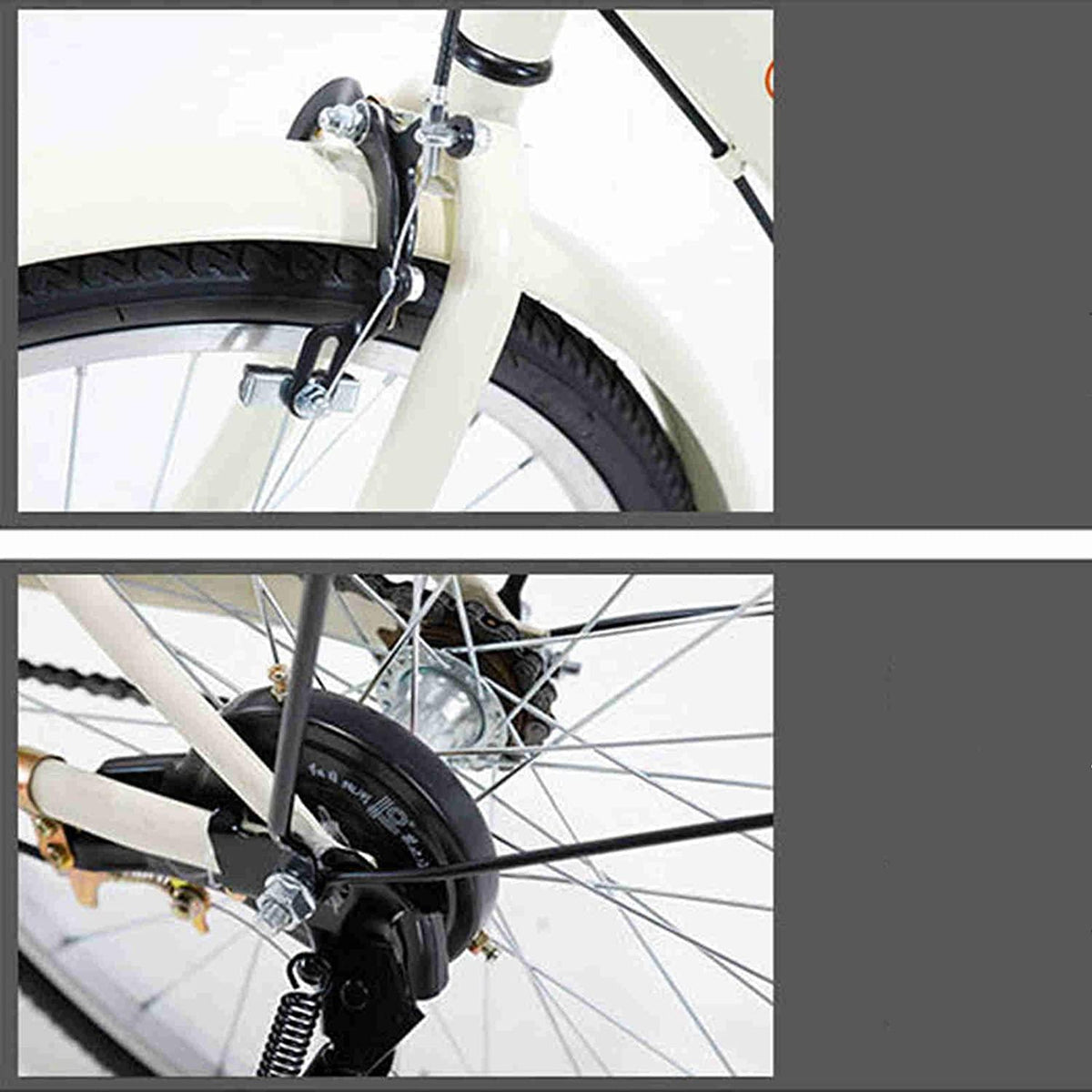 YYCCOO Cruiser Bicycle with Handlebar Bike Basket, 7-Speed Drivetrain, 24"/26" Wheels, Adult Bike Retro-Styled Cruiser(US Stock)