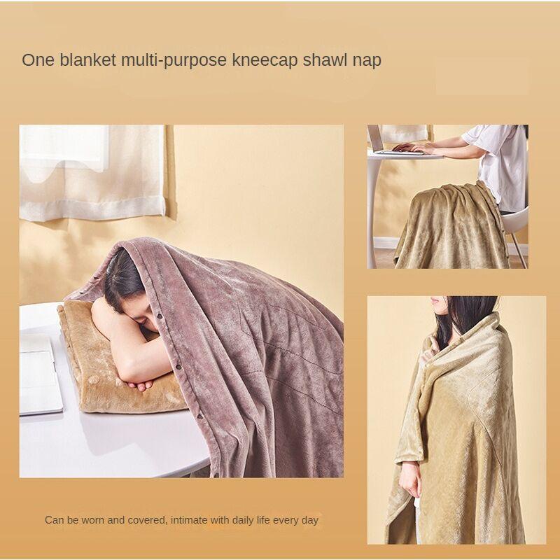 Electric blanket, heating blanket, machine washable, 5V USB portable electric blanket, intelligent fast heating thermostat -(160*80cm) grey