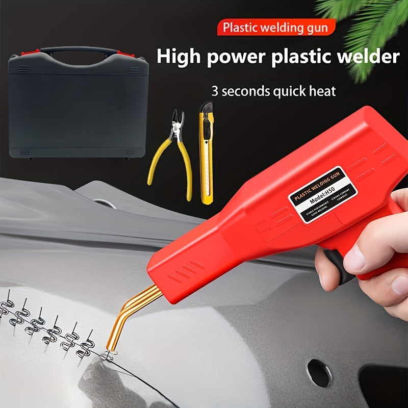 110V Portable Plastic Welding Machine - Perfect for Car Bumper Crack Repair & PVC Welding!