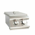 Blaze Built-In LTE Double Side Burner with Lights - Natural Gas