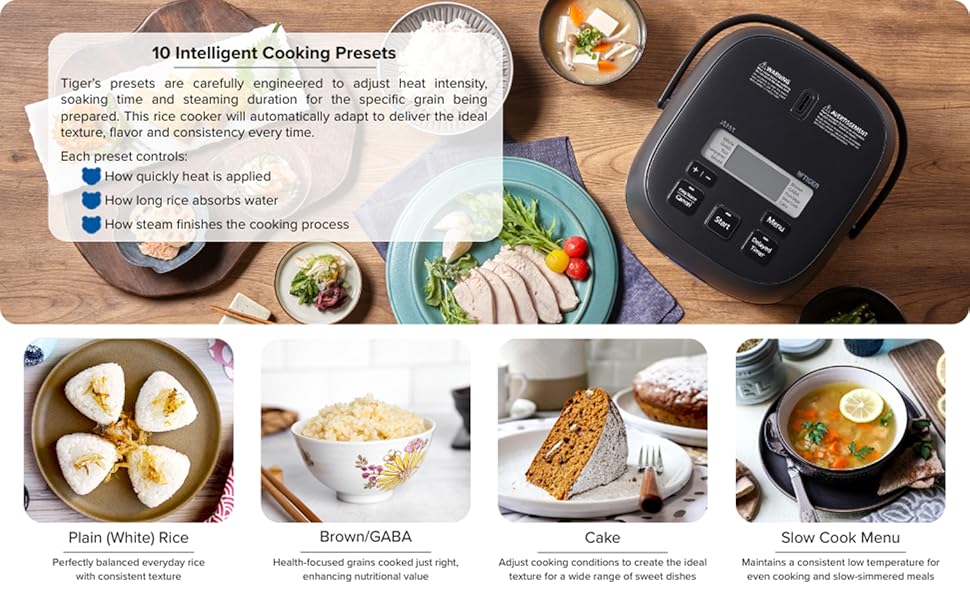 JBS-A55U-KB 3-Cup (Uncooked) Micom Rice Cooker and Warmer with Non-Stick Ceramic Coated Inner Pot and 10 Auto-Cook Settings, Black