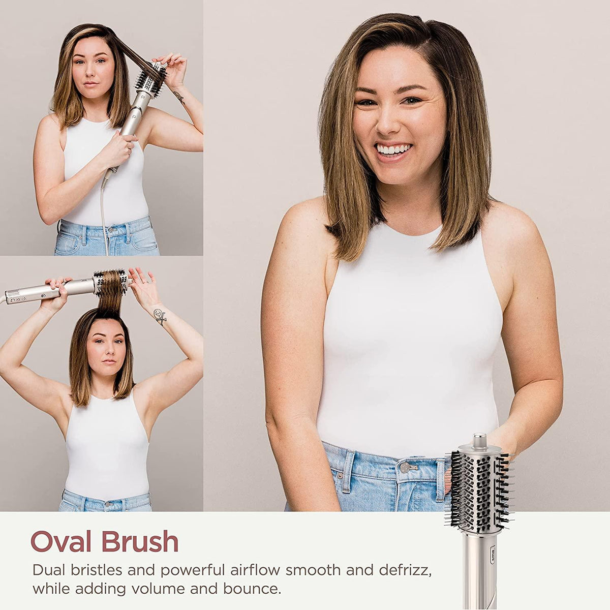Shark HD430 FlexStyle Air Styling &amp; Drying System, Powerful Hair Blow Dryer &amp; Multi-Styler with Auto-Wrap Curlers, Paddle Brush, Oval Brush, Concentrator Attachment, Stone
