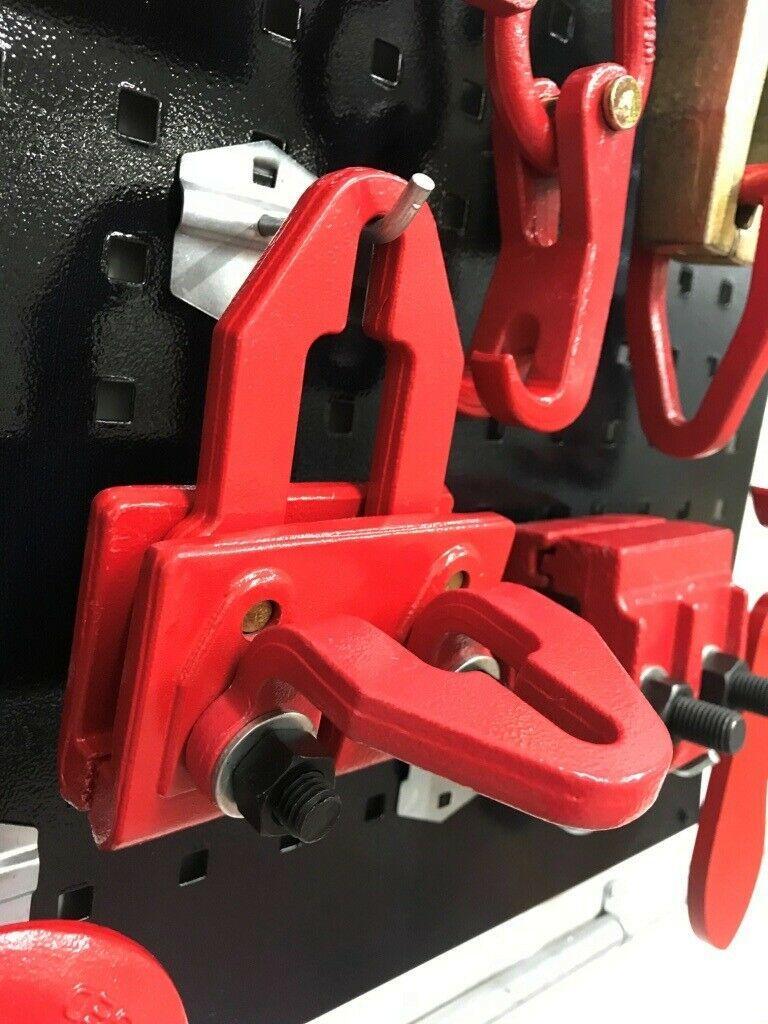 SET#34 AUTO BODY FRAME MACHINE HEAVY DUTY 21 PIECE PULLING TOOLS AND CLAMPS