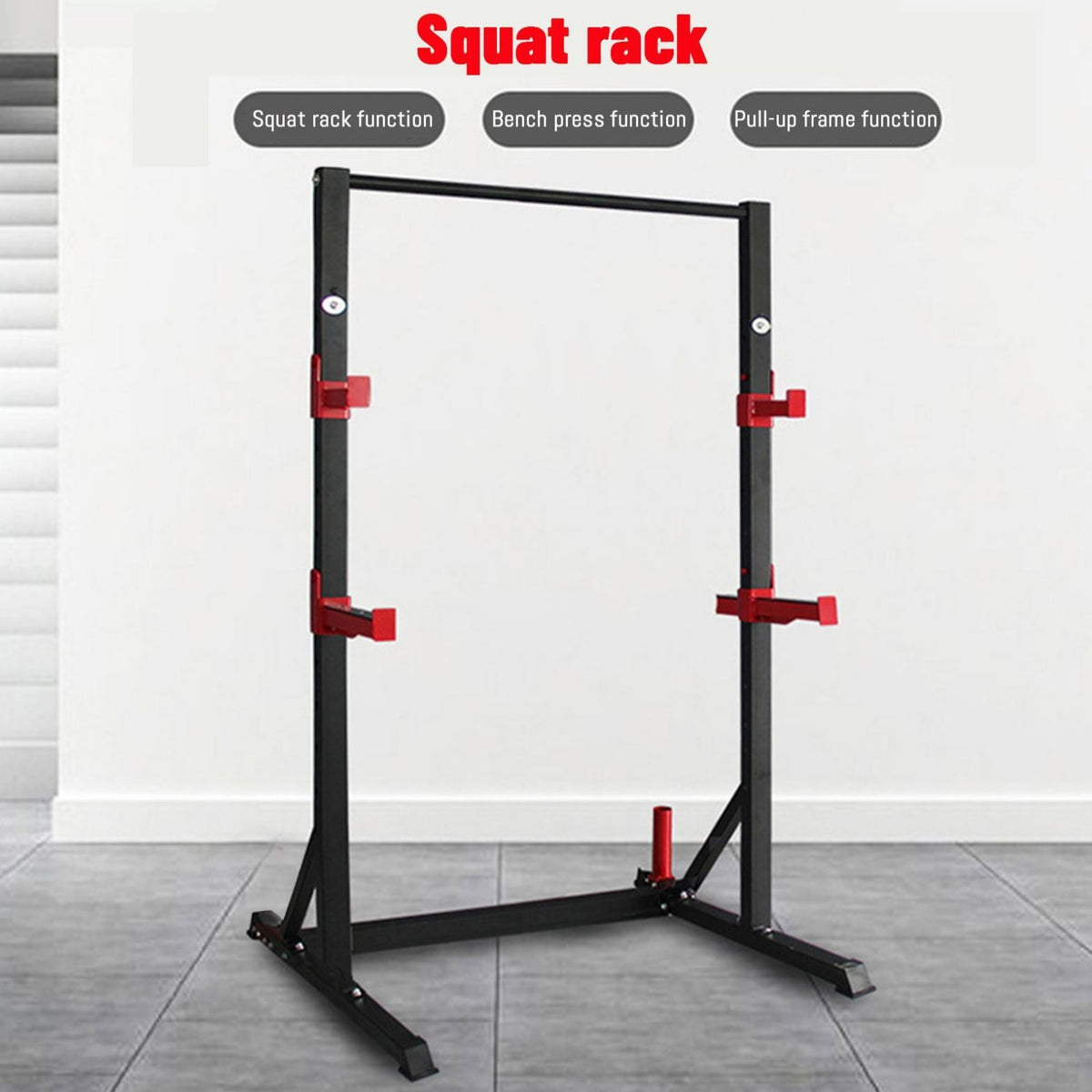 Yotoy Multifunctional Pull-ups Zones Squat Stand Rack Power Cage, Barbell Rack