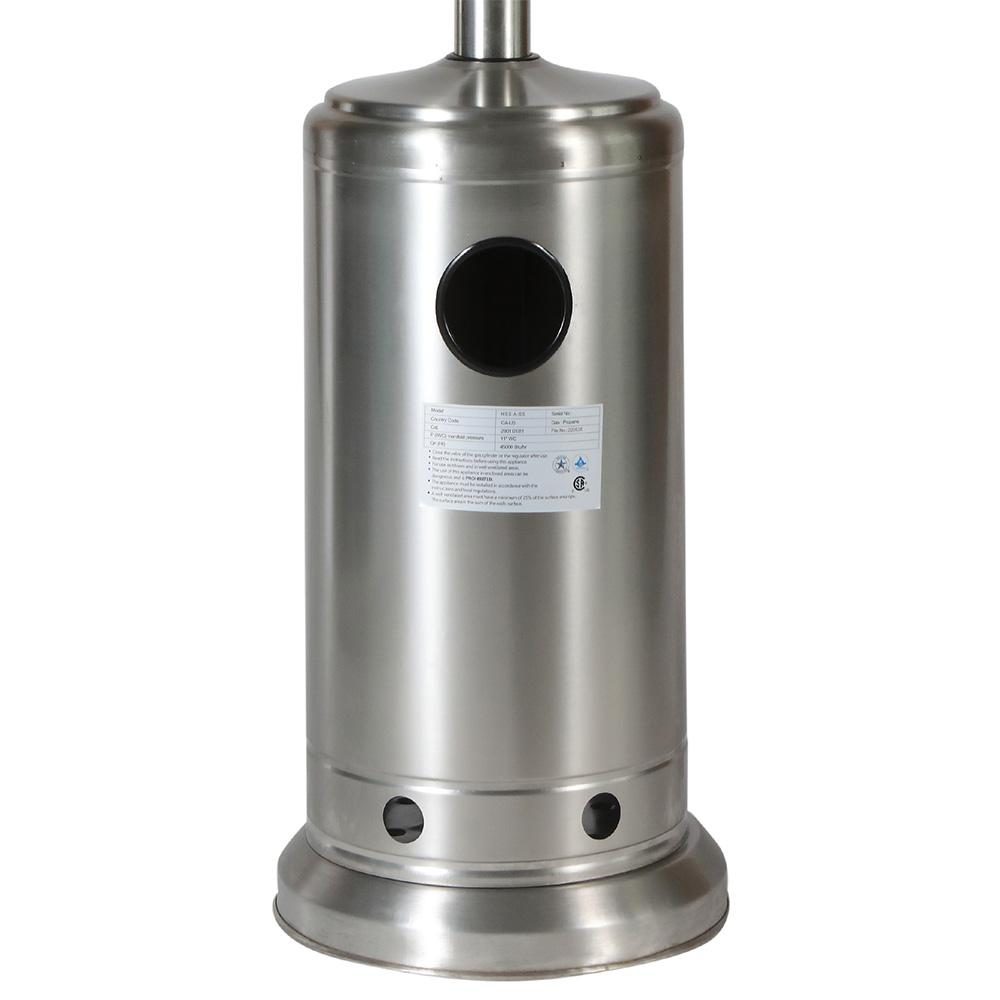 Fashnice Stainless Steel Outdoor Heating Waterproof Cover Portable Patio Heaters With Dinner Plate 46000BTU Propane Garden Home
