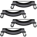 4-Pack Car Auto GaraService Wheel Dollies 4,000lb Capacity Black