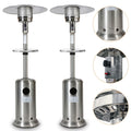 Fashnice Stainless Steel Outdoor Heating Waterproof Cover Portable Patio Heaters With Dinner Plate 46000BTU Propane Garden Home